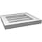 Ekena Millwork Vertical Surface Mount PVC Gable Vnt: Non-Functional, w/2"W x 1-1/2"H, Brickmould Frame, 14"W x 12"H GVPVE14X1202SN - alternate 2